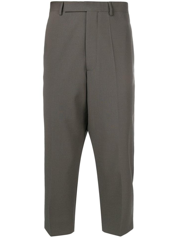Rick Owens Astaires Cropped Trousers - Grey