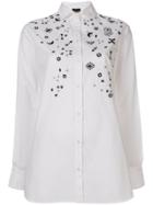 Ermanno Ermanno Embroidered Oversized Shirt - White