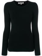 Dvf Diane Von Furstenberg Cut Out Back Sweater - Black