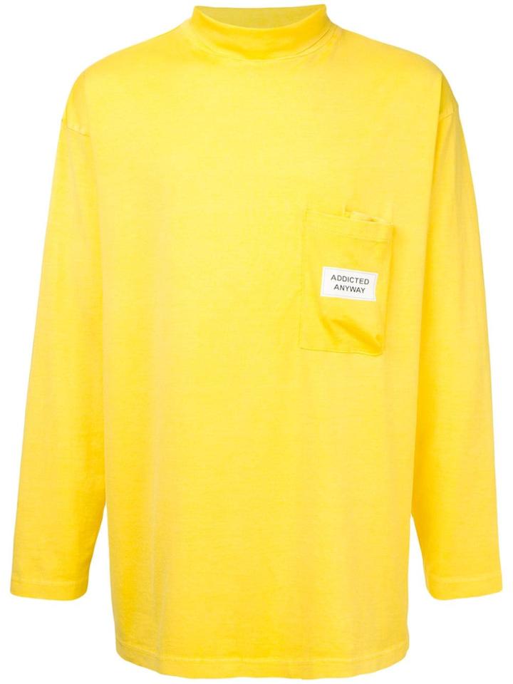 Ground Zero Turtle-neck Long Sleeve Top - Yellow