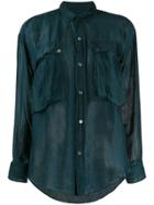 Katharine Hamnett London Alex Chiffon Shirt - Green