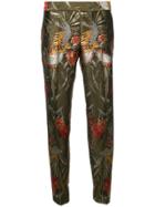 P.a.r.o.s.h. Floral Tapered Trousers - Green