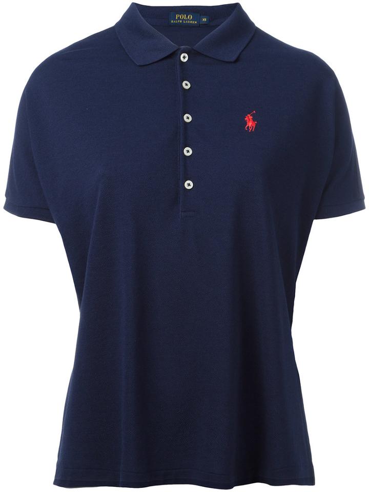 Polo Ralph Lauren Relaxed Fit Polo Shirt, Women's, Size: Xs, Blue, Cotton/lyocell