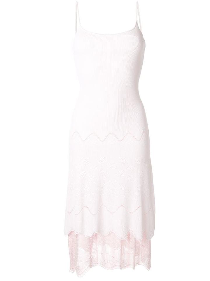 Chanel Pre-owned Lace Sleeveless One Piece Dresses - White