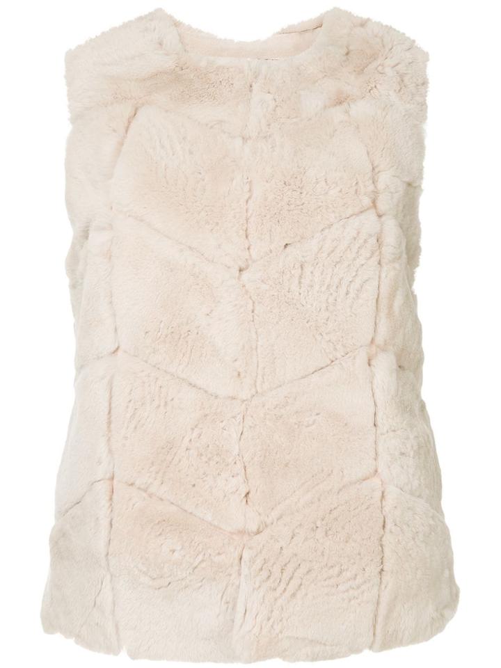 Dolce Cabo Textured Gilet Jacket - Pink