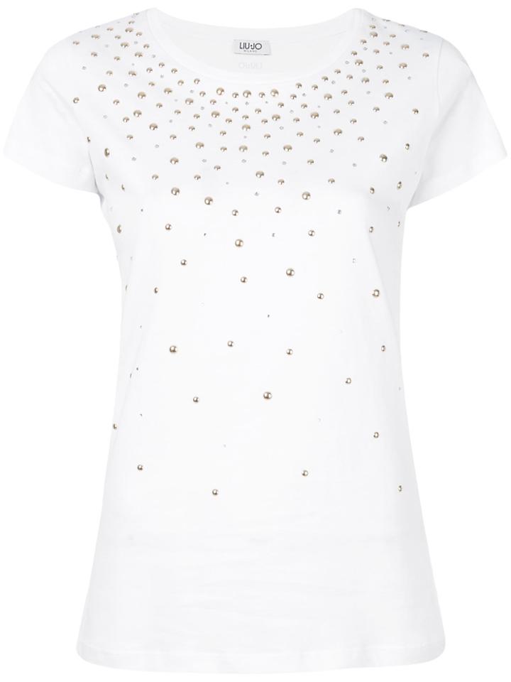 Liu Jo Studded T-shirt - White