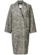 Moschino Oversized Double Breasted Coat - Grey