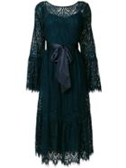 Perseverance London Lace Bow Dress - Blue