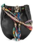 Philosophy Di Lorenzo Serafini Fox Buckle Cross Body Bag, Women's, Black, Leather