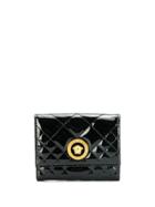 Versace Medusa Icon Quilted Purse - Black