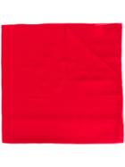 Max Mara Studio Finished Edge Scarf - Red