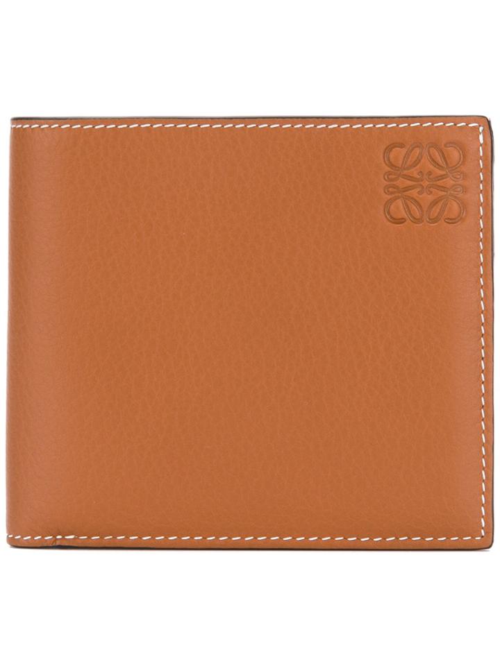 Loewe Bi-fold Logo Wallet - Brown