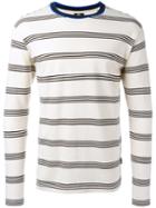 Ps By Paul Smith Striped Longlseeved T-shirt, Men's, Size: Medium, White, Cotton