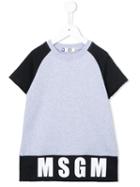 Msgm Kids Logo Print Sweat Top, Boy's, Size: 8 Yrs, Grey