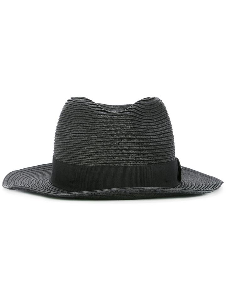 Diesel Ribbed Detail Hat, Adult Unisex, Size: 58, Black, Paper/polyester