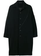 Yohji Yamamoto Side Zipped Coat - Black