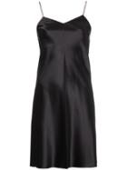 Helmut Lang Zipper Slip Dress - Black