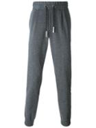 Philipp Plein Side Stripe Track Pants, Men's, Size: 54, Grey, Cotton/polyamide/spandex/elastane/viscose