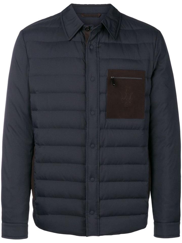 Ermenegildo Zegna Quilted Shirt Jacket - Blue