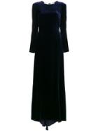 Racil Somerset Velvet Maxi Dress - Blue