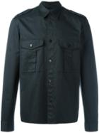 Maison Margiela Military Style Double Fastening Shirt, Men's, Size: 40, Black, Cotton