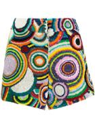 Manish Arora Circle Pattern Sequin Shorts - Multicolour