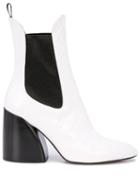 Chloé Wave Ankle Boots - White