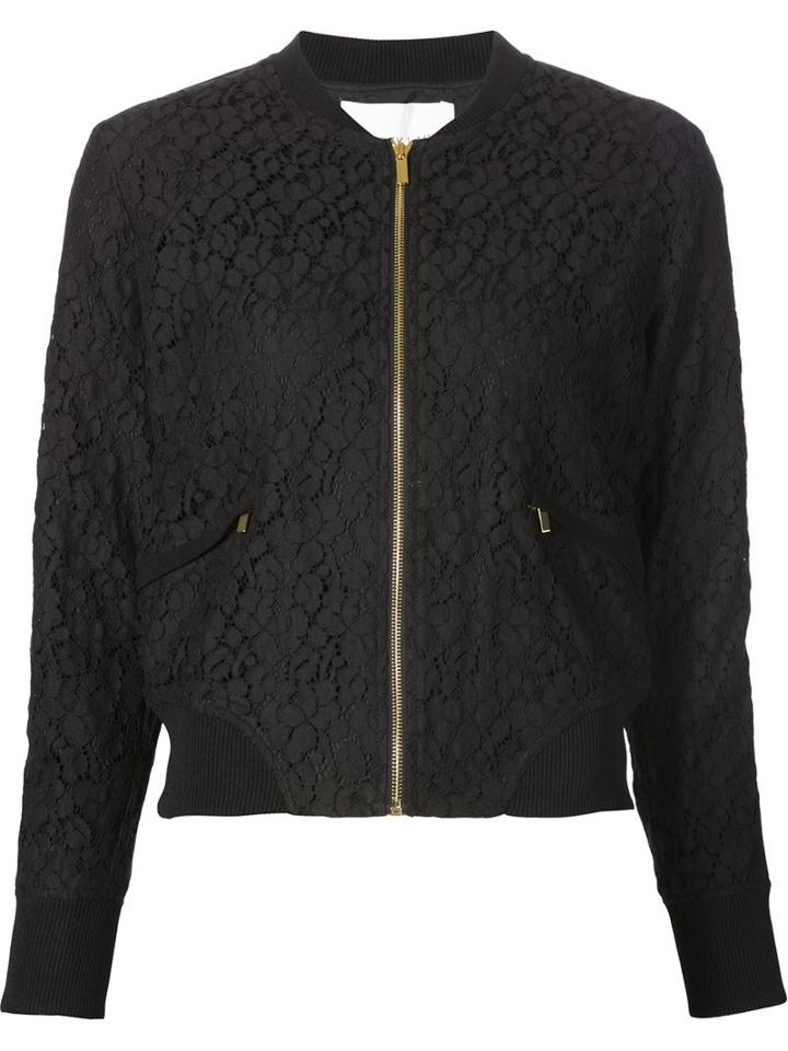 Derek Lam 10 Crosby Lace Bomber Jacket