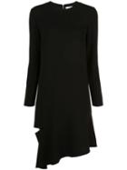 Tibi Shift Dress With Detached Hem - Black