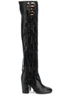 Laurence Dacade Sybille Fringed Boots - Black