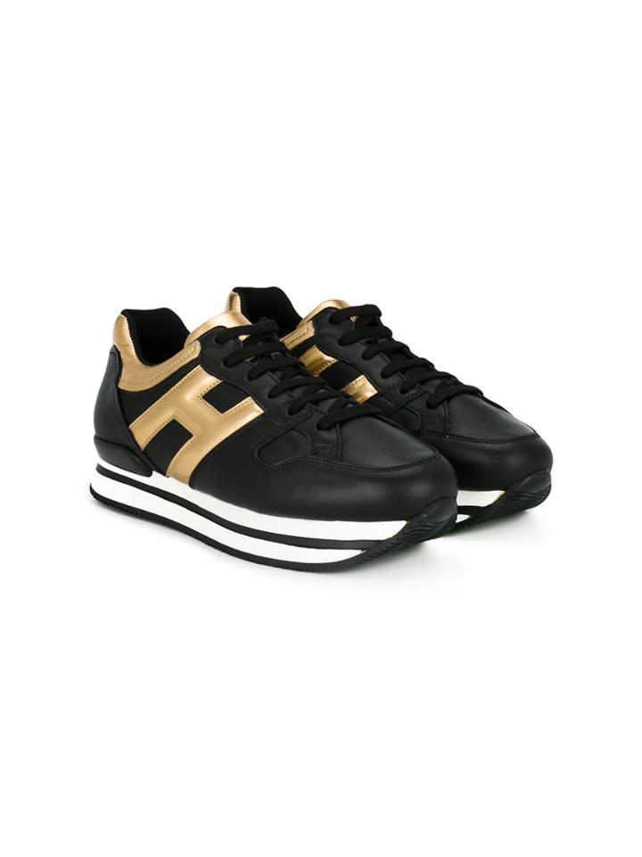 Hogan Kids Teen Interactive Sneakers - Black