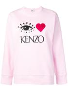 Kenzo Embroidered Logo Sweatshirt - Pink