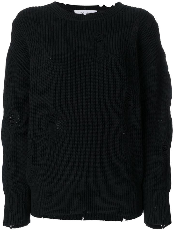 Iro Distressed Jumper - Black