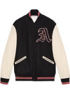 Gucci Bomber Jacket With Patches - Black