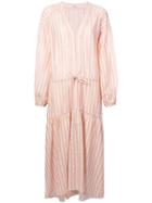 Lemlem Nefasi Striped Tiered Dress - Pink