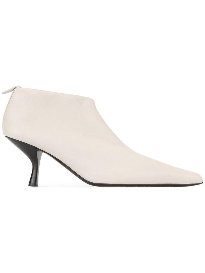 The Row Pointed Toe Ankle Boots - Grey