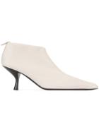 The Row Pointed Toe Ankle Boots - Grey