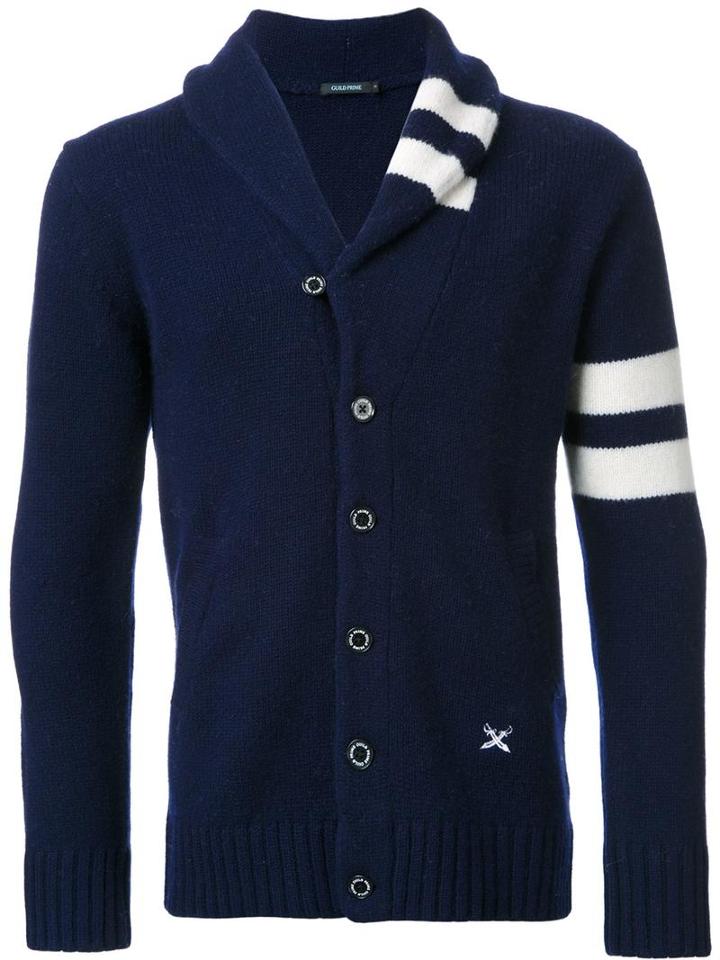 Guild Prime Shawl Lapel Cardigan, Men's, Size: 2, Blue, Lambs Wool