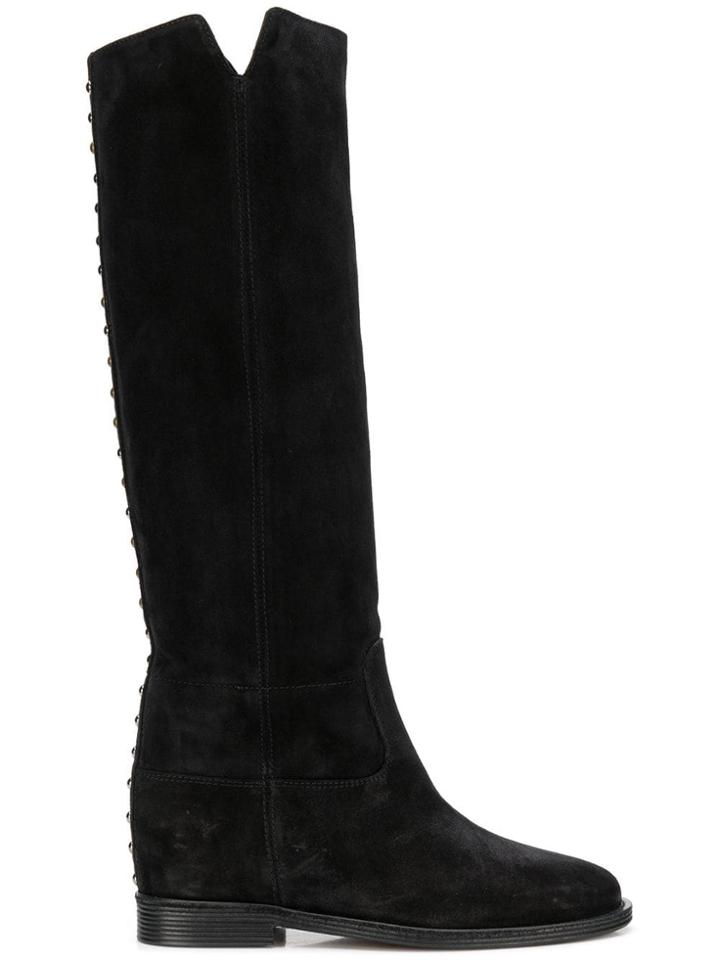 Via Roma 15 Studded Knee-high Boots - Black