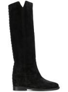 Via Roma 15 Studded Knee-high Boots - Black