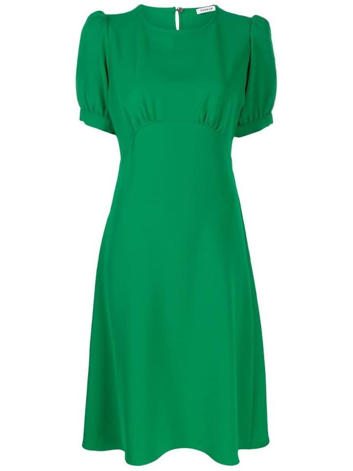 P.a.r.o.s.h. Puffed Sleeve Dress - Green