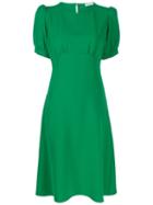 P.a.r.o.s.h. Puffed Sleeve Dress - Green