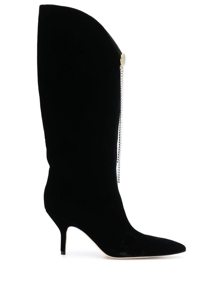 Magda Butrym Czech Embellished Boots - Black
