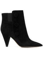 Fabio Rusconi Flower Ankle Boots - Black
