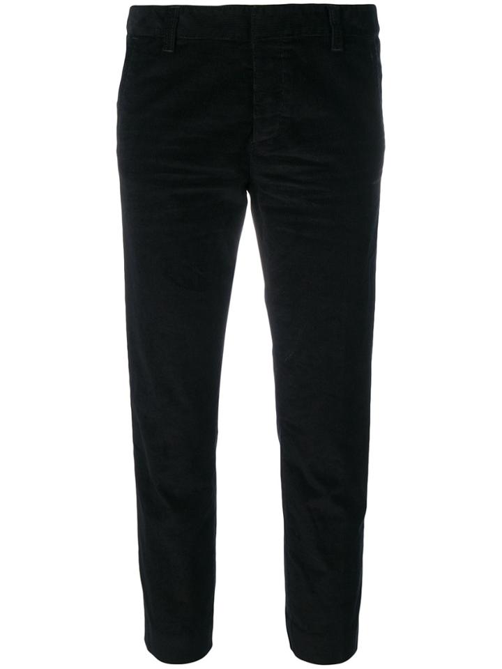 Dsquared2 Cropped Corduroy Trousers - Black