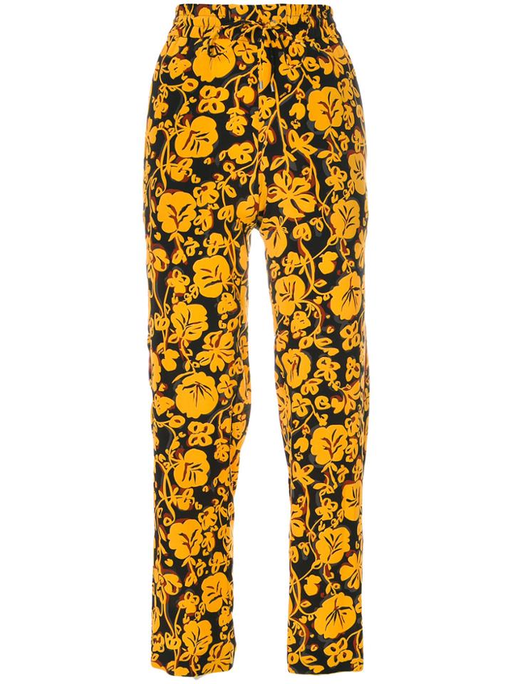 Kenzo Floral Joggers - Yellow & Orange