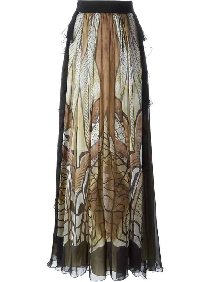 Alberta Ferretti Printed Maxi Skirt