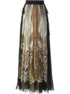 Alberta Ferretti Printed Maxi Skirt