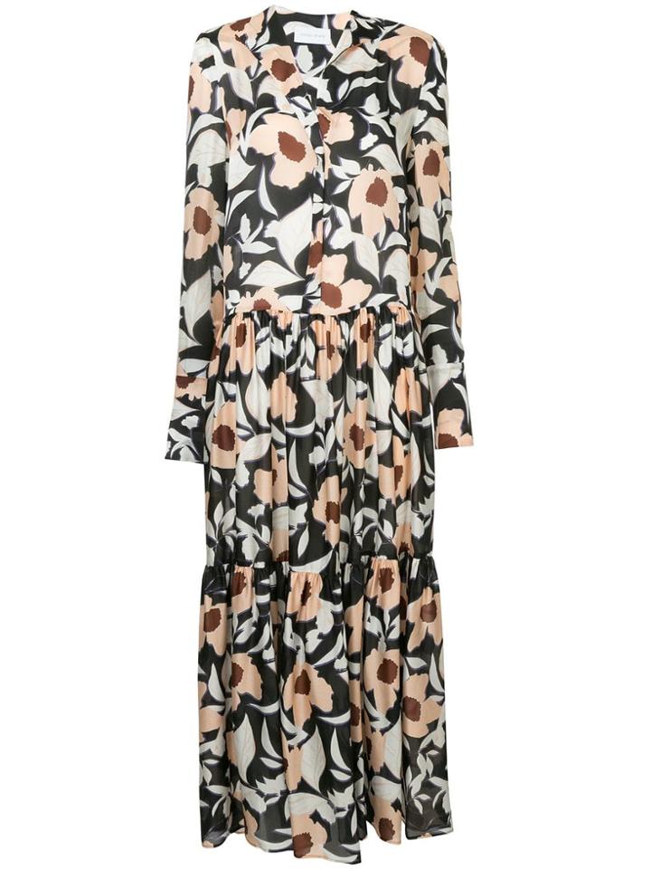 Christian Wijnants Floral Print Maxi Dress - Multicolour