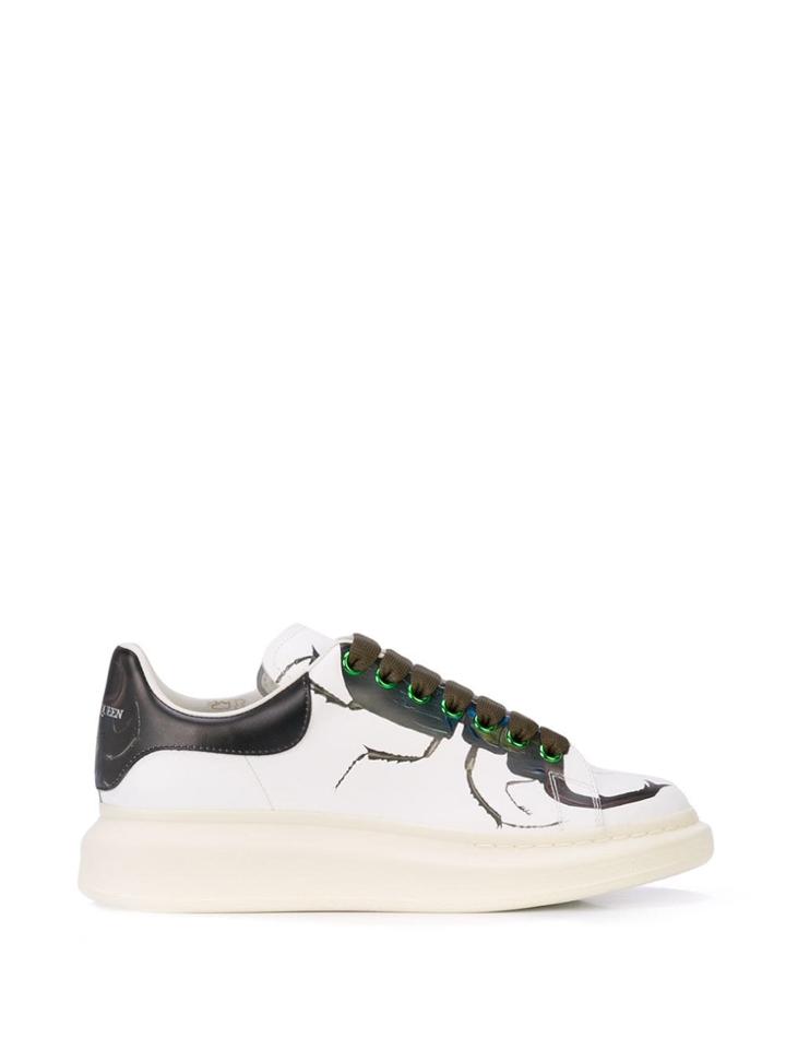 Alexander Mcqueen Bug Detail Oversized Sneakers - White